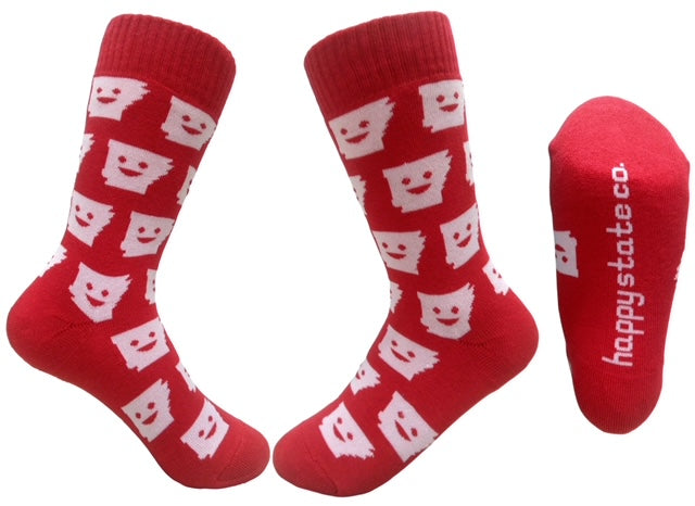 Arkansas smiley socks