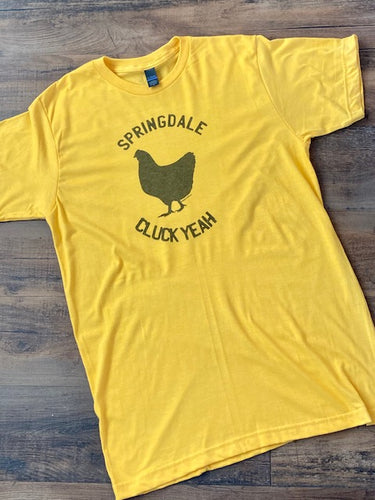 Springdale cluck yeah chicken shirt short sleeve tee