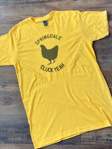 Springdale cluck yeah chicken shirt short sleeve tee