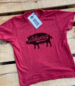 Arkansas Razorback youth tee