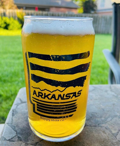 Happy State can glasses drinkware