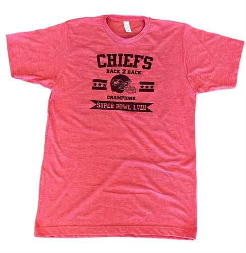 Kansas City Chiefs back to back champs football shirt Super Bowl
