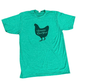 Springdale  cluck yeah chicken shirt short sleeve tee