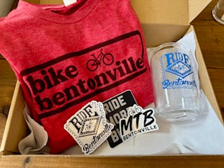 Bike Bentonville happy box with short sleeve shirt