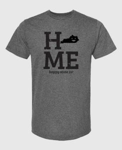 home state Kentucky smiley face shirt tee