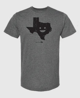 Texas smiley state tee shirt