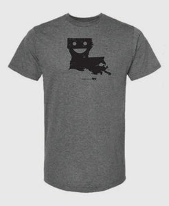 Louisiana smiley state tee shirt