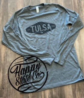 Tulsa Oklahoma long sleeve Happy State shirt