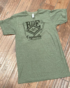 Ride Fayetteville bike Arkansas shirt