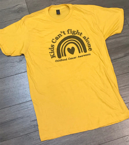 Kids size childhood cancer shirt
