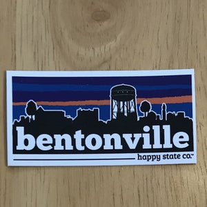 Bentonville cityscape sticker