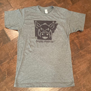 Charcoal Arkansas Hog shirt