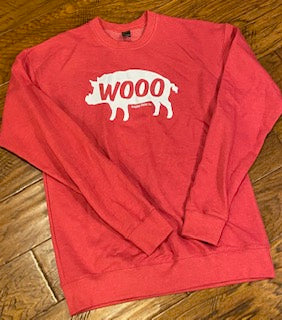 Red Wooo Pig sweatshirt Hogs