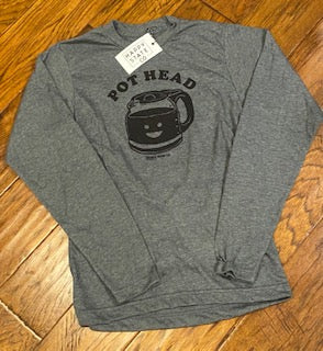 pothead coffee shirt Pot Head coffee shirt long sleeve – Happy State Co