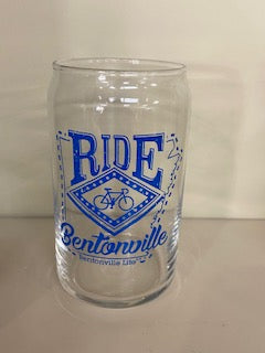 Ride Bentonville can glass